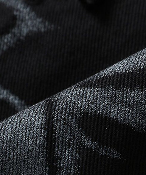 Deconstructed Safety Pin Print Skirt